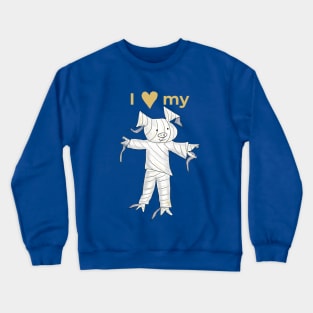 I love my Mummy! Gold Crewneck Sweatshirt